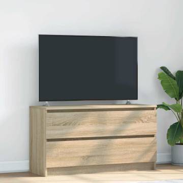 Sonoma Oak TV Cabinet - Stylish Storage Solution 100x35x54 cm