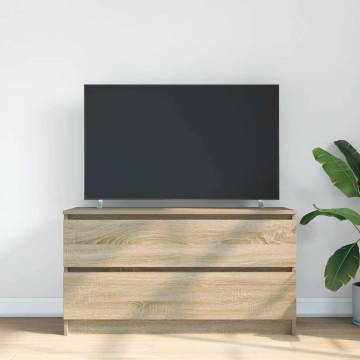 Sonoma Oak TV Cabinet - Stylish Storage Solution 100x35x54 cm