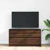 TV Cabinet Brown Oak | 100x35x54 cm | Engineered Wood