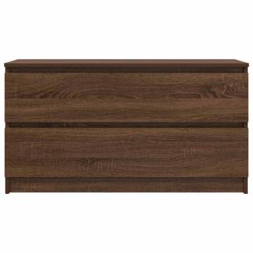 TV Cabinet Brown Oak | 100x35x54 cm | Engineered Wood