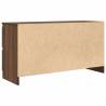 TV Cabinet Brown Oak | 100x35x54 cm | Engineered Wood