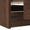 TV Cabinet Brown Oak | 100x35x54 cm | Engineered Wood