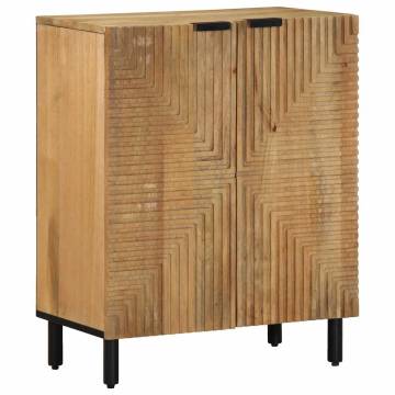 3 Piece Sideboards Brown - Solid Wood Mango - 60x33x75 cm