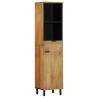 3 Piece Brown Mango Wood Bathroom Furniture Set | HipoMarket