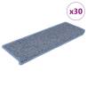  Stair Mats Self-adhesive Sisal-Look 30 pcs 65x21x4 cm Blue Colour blue Quantity in Package 30 