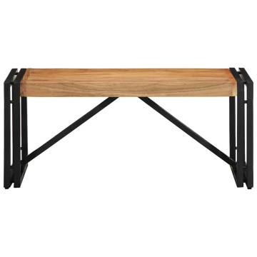 Solid Acacia Coffee Table 80x40x35 cm - Durable & Stylish