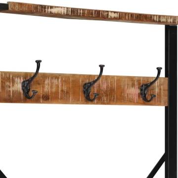 Multicolour Solid Wood Clothes Rack - 80x40x190 cm