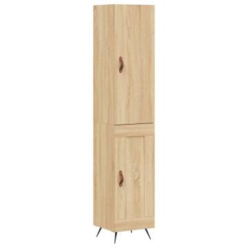 Elegant Highboard Sonoma Oak - 34.5x34x180 cm