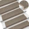 Self-Adhesive Stair Mats - 30 pcs Dark Beige - Hipomarket