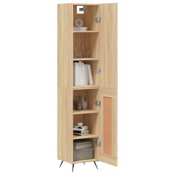 Elegant Highboard Sonoma Oak - 34.5x34x180 cm