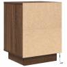 Stylish Bedside Cabinets with LED Lights - 2 pcs Brown Oak | HipoMarke