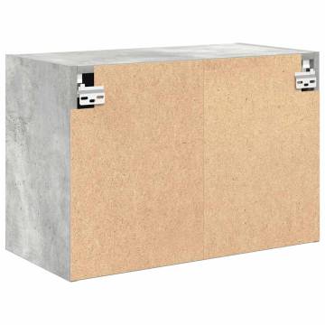 Garage Wall Cabinets - 2 pcs Concrete Grey Engineered Wood