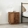 Stylish Bedside Cabinets with LED Lights - 2 pcs Old Wood