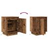 Stylish Bedside Cabinets with LED Lights - 2 pcs Old Wood