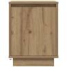 Stylish Bedside Cabinets with LED Lights - Artisan Oak