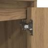 Stylish Bedside Cabinets with LED Lights - Artisan Oak