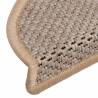 Stair Mats Self-Adhesive Sisal-Look 30 pcs - Light Beige