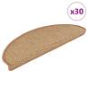  Stair Mats Self-adhesive Sisal-Look 30 pcs 65x21x4 cm Sisal Colour sisal Size 65 x 21 x 4 cm Quantity in Package 30 