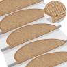 Self-Adhesive Stair Mats - Sisal Look - 30 Pcs | HipoMarket