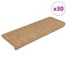  Stair Mats Self-adhesive Sisal-Look 30 pcs 65x21x4 cm Orange Colour orange Quantity in Package 30 