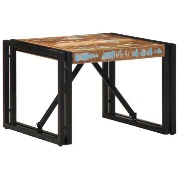 Multicolour Solid Wood Coffee Table - 50x50x35 cm