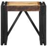 Coffee Table 40x40x35 cm - Solid Rough Mango Wood | Hipo Market