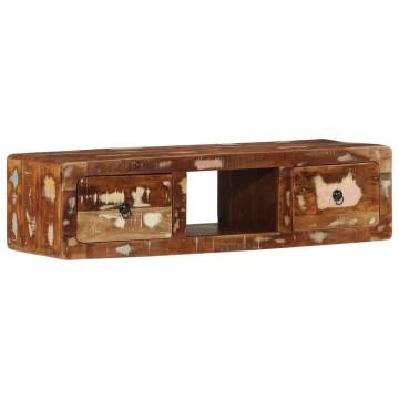 Wall-Mounted TV Cabinet in Solid Reclaimed Wood | Hipo Market