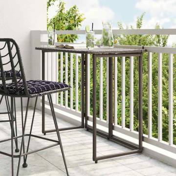 Folding Garden Table Brown 90x51x75 cm | Hipomarket