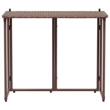 Folding Garden Table Brown 90x51x75 cm | Hipomarket