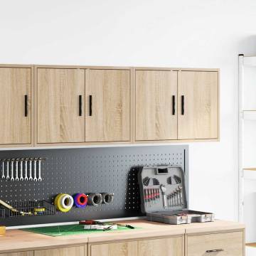 Garage Wall Cabinets - 2 pcs Sonoma Oak | HipoMarket