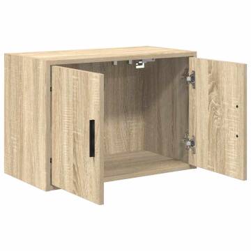 Garage Wall Cabinets - 2 pcs Sonoma Oak | HipoMarket