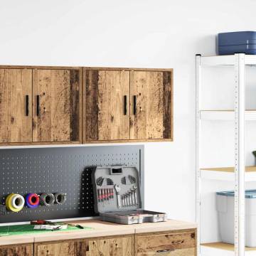 Garage Wall Cabinet - Old Wood Engineered Storage Solution