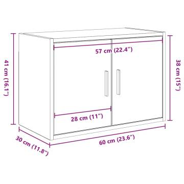 Garage Wall Cabinet - Old Wood Engineered Storage Solution