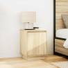 Modern Bedside Cabinets with LED Lights - Sonoma Oak - 2 pcs