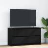  TV Cabinet Black 100x35x54 cm Engineered Wood Colour black Quantity in Package 1 Width 100 cm 