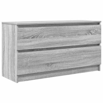 Stylish Grey Sonoma TV Cabinet - 100x35x54 cm Engineered Wood