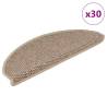  Stair Mats Self-adhesive Sisal-Look 30 pcs 65x21x4 cm Sand Colour sand Size 65 x 21 x 4 cm Quantity in Package 30 