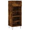 Shoe Cabinet Smoked Oak 40x36x105 cm | Stylish Storage Solution