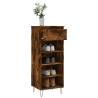 Shoe Cabinet Smoked Oak 40x36x105 cm | Stylish Storage Solution