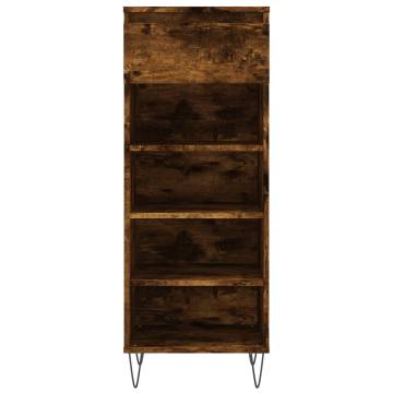 Shoe Cabinet Smoked Oak 40x36x105 cm | Stylish Storage Solution