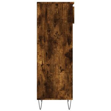 Shoe Cabinet Smoked Oak 40x36x105 cm | Stylish Storage Solution