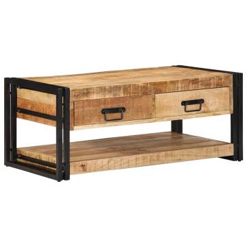 Solid Mango Wood Coffee Table - Stylish & Durable | Hipo Market