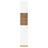 Washing Machine Cabinet Set - White & Sonoma Oak | HipoMarket