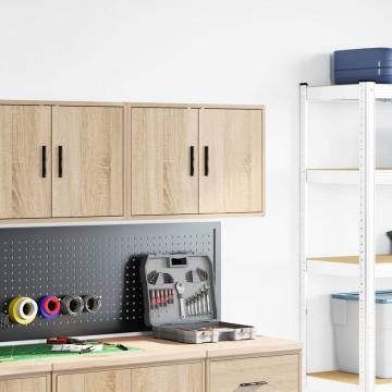 Garage Wall Cabinet in Sonoma Oak - Durable & Space-Saving