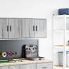 Garage Wall Cabinet Grey Sonoma - Engineered Wood Storage