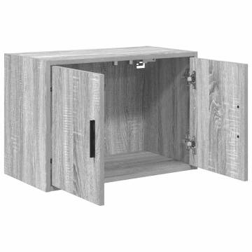 Garage Wall Cabinet Grey Sonoma - Engineered Wood Storage