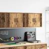 Garage Wall Cabinets 2 pcs - Old Wood Engineered Wood Storage