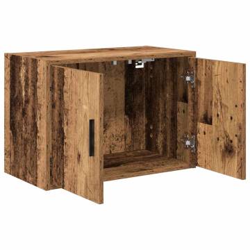 Garage Wall Cabinets 2 pcs - Old Wood Engineered Wood Storage