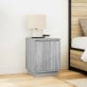 Stylish Bedside Cabinets with LED Lights - Grey Sonoma