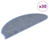  Stair Mats Self-adhesive Sisal-Look 30 pcs 56x17x3 cm Blue Colour blue Size 56 x 17 x 3 cm Quantity in Package 30 